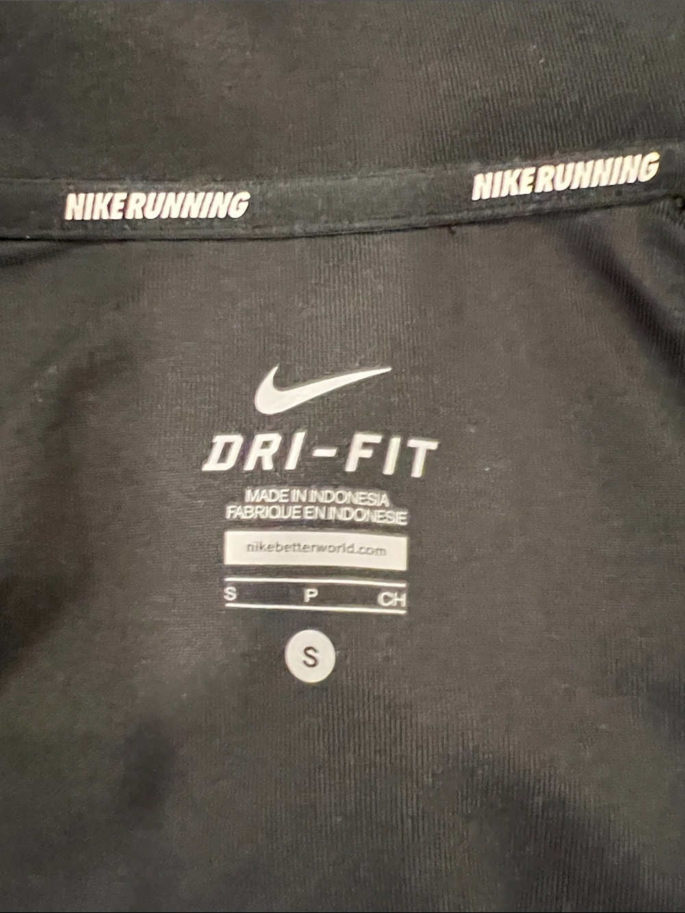 Nike Running Black Full-Zip Dri-Fit Hooded Athletic Jacket Size Small - Picture 5 of 11